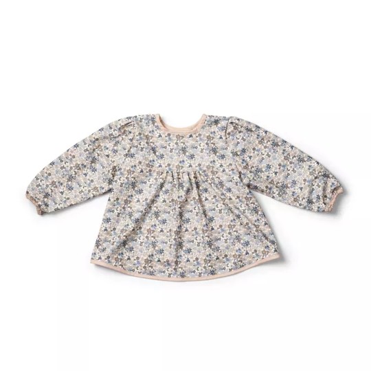 Elodie - Bavaglino a maniche lunghe Baby Bib - Colori Elodie: Blue Garden