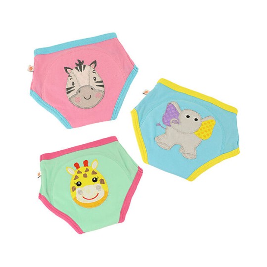 Zoocchini - Mutandine di apprendimento 3/4 Anni - Training Pants - Disegno: Amiche dello Zoo