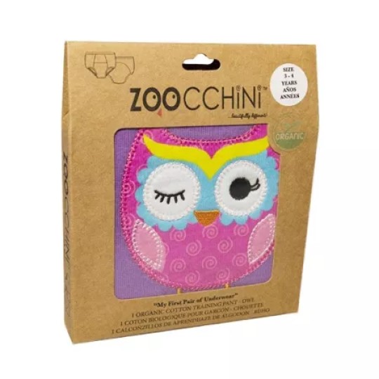 Zoocchini - Mutandine di apprendimento 3/4 Anni - Training Pants - Disegno: Gufo