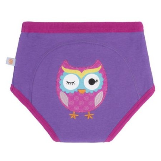 Zoocchini - Mutandine di apprendimento 3/4 Anni - Training Pants - Disegno: Gufo