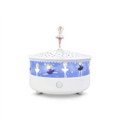 Trousselier - Luce notturna - Proiettore di stelle 14 cm - Musicale - Rilevatore di pianto - Ricaricabile tramite USB - Colori Trousselier: Ballerine