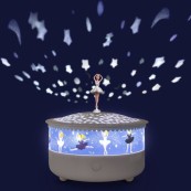 Trousselier - Luce notturna - Proiettore di stelle 14 cm - Musicale - Rilevatore di pianto - Ricaricabile tramite USB - Colori Trousselier: Ballerine