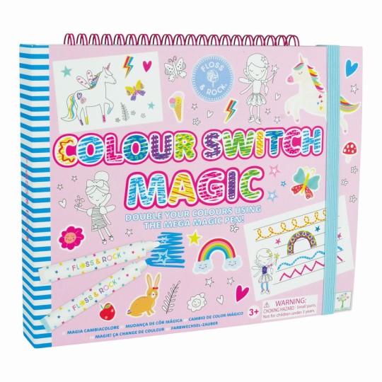 Floss & Rock - Libro da colorare Switch Magic  - Trasforma 6 colori in 12! - Floss & Rock: Cars