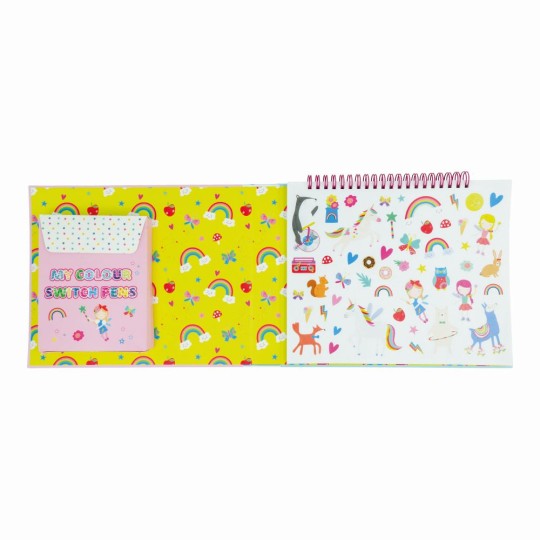 Floss & Rock - Libro da colorare Switch Magic  - Trasforma 6 colori in 12! - Floss & Rock: Cars
