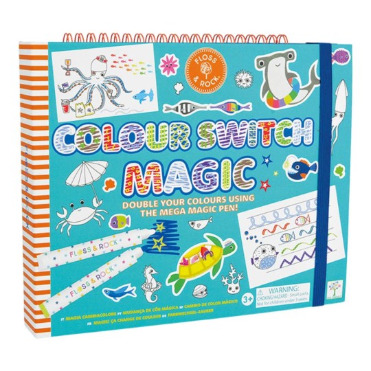 Floss & Rock - Libro da colorare Switch Magic  - Trasforma 6 colori in 12! - Floss & Rock: Ocean