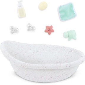 Lullababy - Vasca da bagno con accessori per la bambola Lullababy