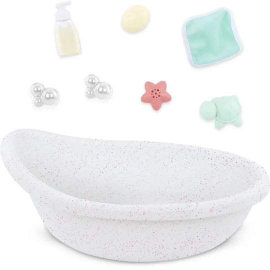 Lullababy - Vasca da bagno con accessori per la bambola Lullababy