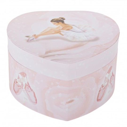 Trousselier - Carillon a forma di cuore - Colori Trousselier: Ballerina rosa