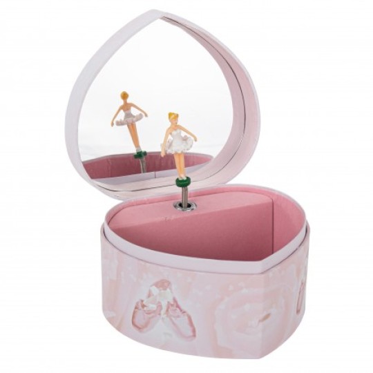 Trousselier - Carillon a forma di cuore - Colori Trousselier: Ballerina rosa