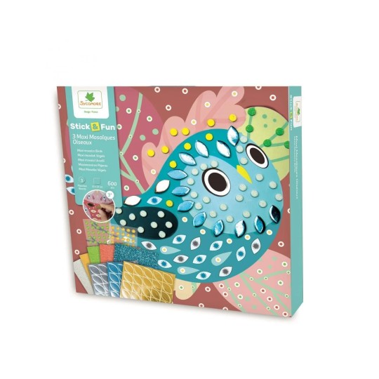 Sycomore - Maxi Mosaico - Stick 'n fun - Varianti Sycomore: Uccellini