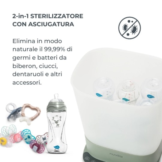 Nuvita - Sterilizzatore con asciugatura 2 in 1 SteriDry