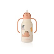 Liewood - Bottiglia termica in acciaio Kimmie 250ml - Colore Liewood: Cats and Dogs / Sandy