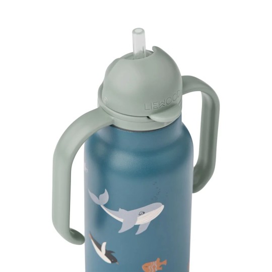 Liewood - Bottiglia termica in acciaio Kimmie 250ml - Colore Liewood: Artic Sea / Ocean View