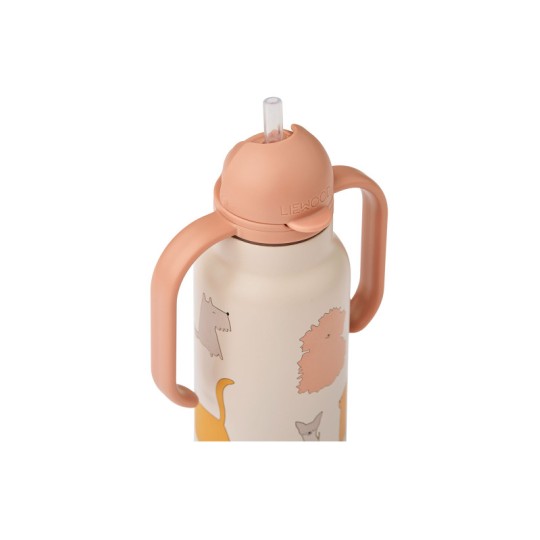 Liewood - Bottiglia termica in acciaio Kimmie 250ml - Colore Liewood: Cats and Dogs / Sandy