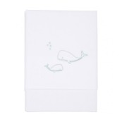 Little Dutch - Lenzuolo per culla 70x100cm - 100% Cotone - Colori Little Dutch: Ocean mint