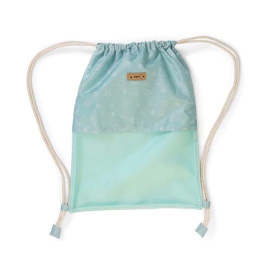 Saro - Sacca antisabbia per la spiaggia per bambini - 39x29cm - Colori Saro: Menta