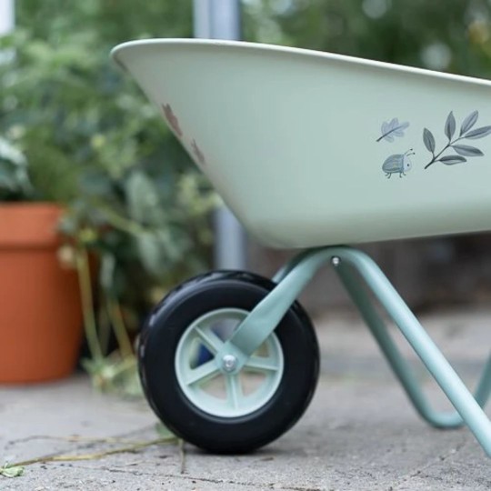 Little Dutch - Carriola da giardino - Realizzata in metallo con manici e ruote in plastica - Colori Little Dutch: Forest Friends