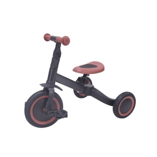 Topmark - Triciclo 4 in 1 Kaya - Si trasforma in una bicicletta! - Colore: Black Vintage