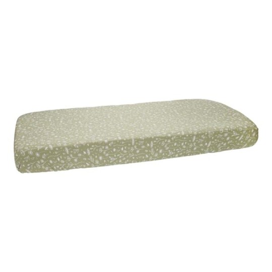 Little Dutch - Lenzuolo con angoli per culla 40x80 cm - Colori Little Dutch: Wild Flower Olive