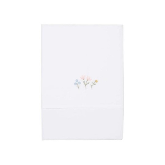 Little Dutch - Lenzuolo per lettino 110x140cm - 100% Cotone Biologico - Colori Little Dutch: Flowers & Butterflies