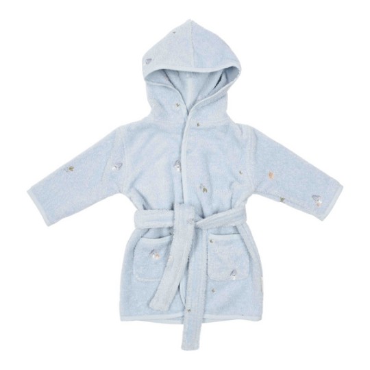 Little Dutch - Accappatoio in Cotone 98/104 - Colori Little Dutch: Embroidered Blue