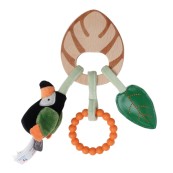 Little Big Friends - Sonaglio di legno con giochi - Adatto dalla nascita - Colori Little Big Friends: Giungla