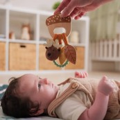Little Big Friends - Sonaglio di legno con giochi - Adatto dalla nascita - Colori Little Big Friends: Foresta