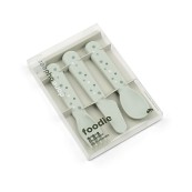 Done By Deer - Set posate Foodie Happy Dots - 100% PP Alimentare - Colore: Blu