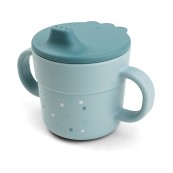 Done By Deer - Tazza con beccuccio - Happy Dots - 100% PP Alimentare - Colore: Blu