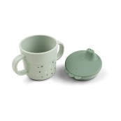 Done By Deer - Tazza con beccuccio - Happy Dots - 100% PP Alimentare - Colore: Blu
