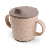 Done By Deer - Tazza con beccuccio - Happy Dots - 100% PP Alimentare - Colore: Cipria