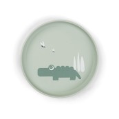Done By Deer - Piatto Foodie - 100% PP Alimentare - Colore: Croco Verde