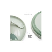 Done By Deer - Piatto Foodie - 100% PP Alimentare - Colore: Croco Verde