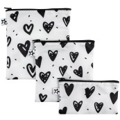 Tiny Twinkle - Set 3 buste per gli snack impermeabili con Zip - Riutilizzabili, Lavabili, in Materiale Riciclato OEKO-TEX - Per per Bambino e Viaggio - Versioni Tiny Twinkle: Hearth