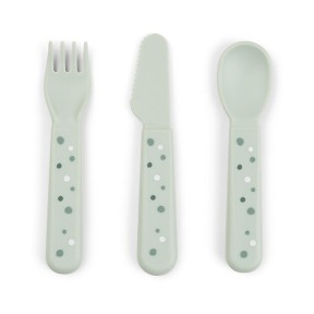 Done By Deer - Set posate Foodie Happy Dots - 100% PP Alimentare