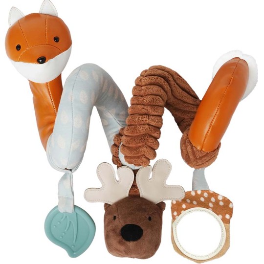Little Big Friends - Spirale attività morbida - Agganciala al passeggino, ovetto o al tuo lettino! - Colori Little Big Friends: Foresta