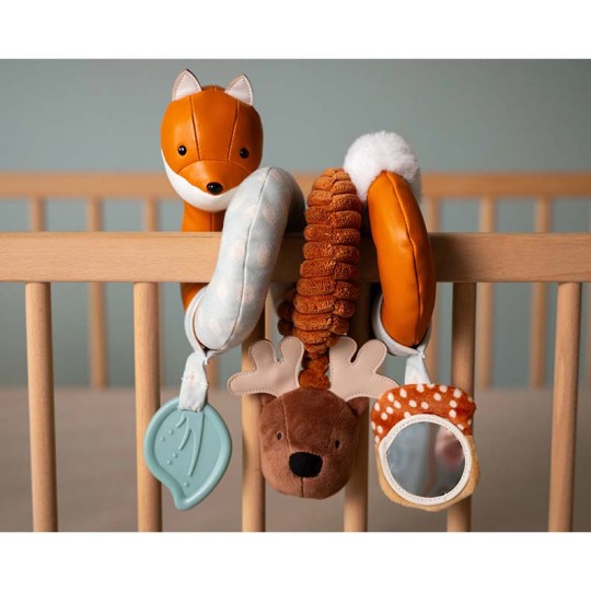Little Big Friends - Spirale attività morbida - Agganciala al passeggino, ovetto o al tuo lettino! - Colori Little Big Friends: Foresta