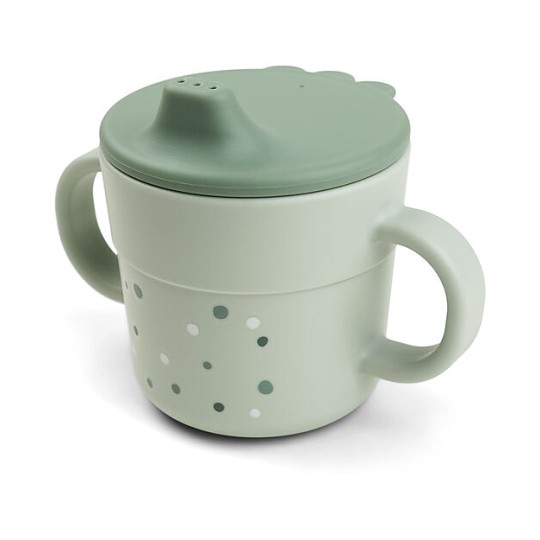 Done By Deer - Tazza con beccuccio - Happy Dots - 100% PP Alimentare - Colore: Blu