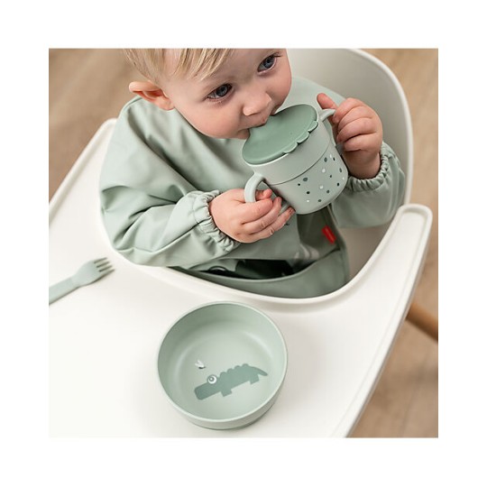 Done By Deer - Tazza con beccuccio - Happy Dots - 100% PP Alimentare - Colore: Verde