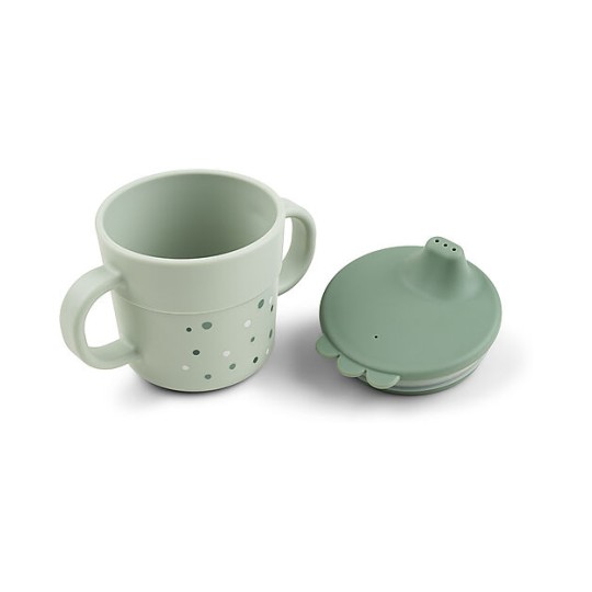 Done By Deer - Tazza con beccuccio - Happy Dots - 100% PP Alimentare - Colore: Blu