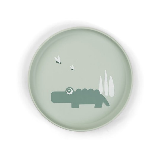 Done By Deer - Piatto Foodie - 100% PP Alimentare - Colore: Croco Verde