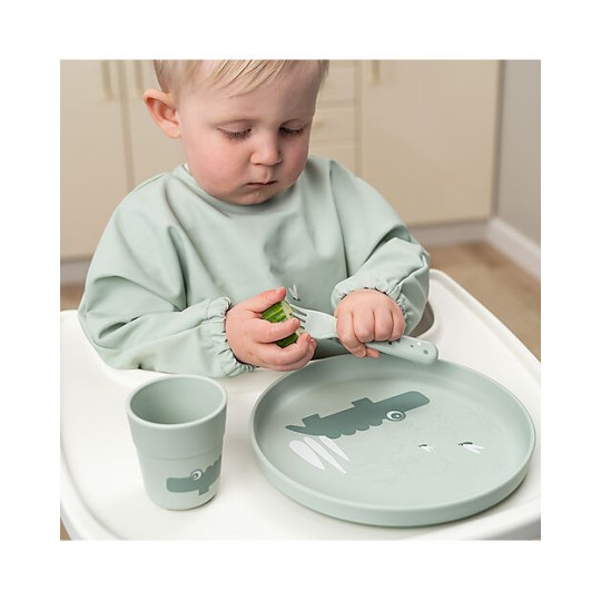 Done By Deer - Piatto Foodie - 100% PP Alimentare - Colore: Croco Verde