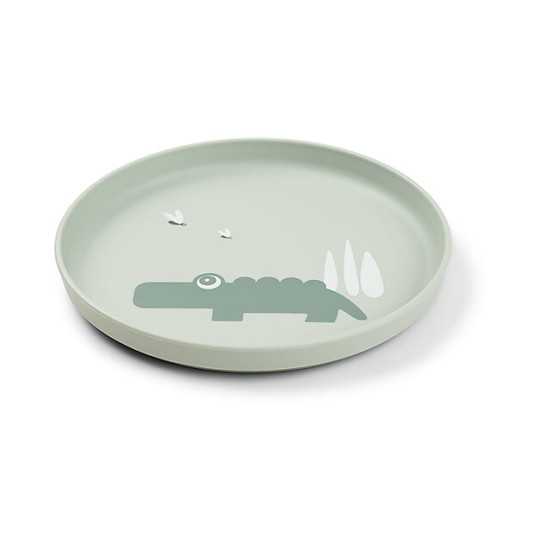 Done By Deer - Piatto Foodie - 100% PP Alimentare - Colore: Croco Verde