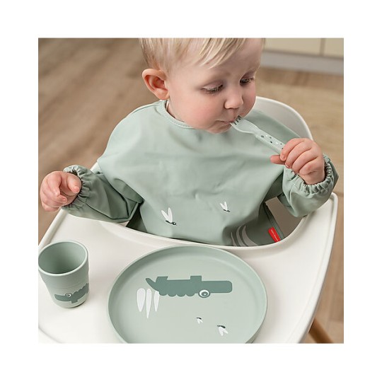 Done By Deer - Piatto Foodie - 100% PP Alimentare - Colore: Croco Verde