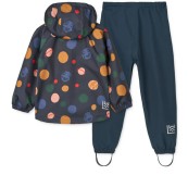 Liewood - Set antipioggia Pedia - Completo giacca e pantaloni Wateroproof - Taglia: 110, Colore Liewood: Universe Classic Navy