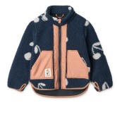 Liewood - Giacca in pile Noam - 100% Poliestere riciclato - Taglia: 140CM, Colore Liewood: Cherry Blossom/Classic Navy