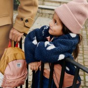 Liewood - Giacca in pile Noam - 100% Poliestere riciclato - Taglia: 140CM, Colore Liewood: Cherry Blossom/Classic Navy