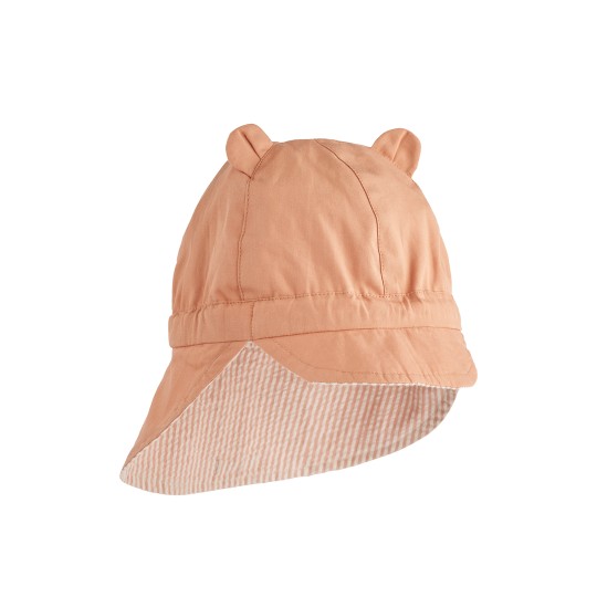 Liewood - Cappello da sole reversibile Gorm - 100% Cotone Bio - Taglia: 3-4 Anni, Colore Liewood: Stripe Tuscany Rose/Sandy