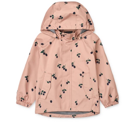 Liewood - Set antipioggia Pedia - Completo giacca e pantaloni Wateroproof - Taglia: 116, Colore Liewood: Berry / Pale Tuscany