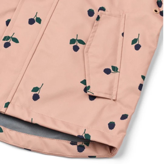 Liewood - Set antipioggia Pedia - Completo giacca e pantaloni Wateroproof - Taglia: 116, Colore Liewood: Berry / Pale Tuscany
